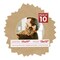 Beige Suede Mat Board for 17x17 Frames - Circle Opening for 13x13 Photos